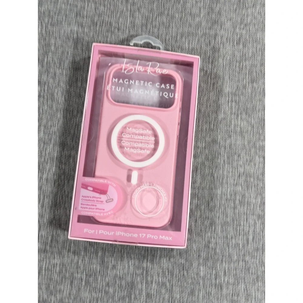 Isla Rae Magnetic IPhone Case 17 Pro Max MagSafe Triple Drop-Tested Pink iPhone